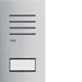 Drukknoppaneel deurcommunicatie Elcom Hager Deurstation audio, 1 drukknop, 2-draads, elcom.one RVS REQ001X